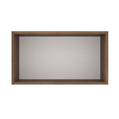 Armário Aéreo 60 Cm 1 Porta Basculante Rustic/Branco Veludo