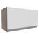 Armário Aéreo Glamy 60cm 1 Porta Rustic/Branco Madesa