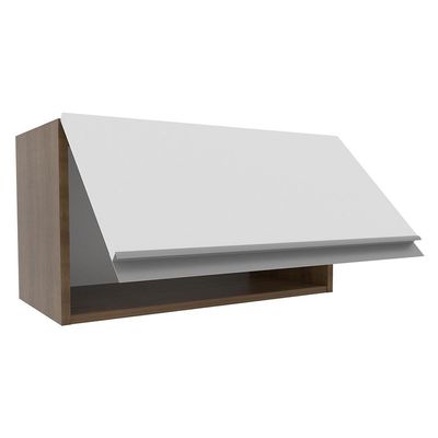 Armário Aéreo Glamy 60cm 1 Porta Rustic/Branco Madesa