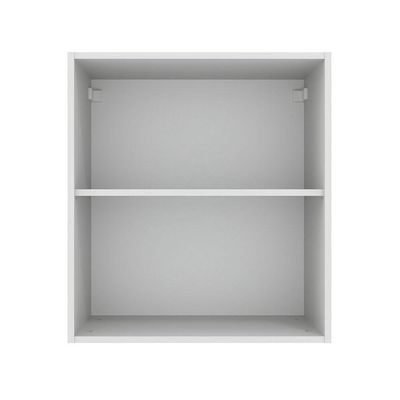 Armário Aéreo Madesa Agata 60 Cm 1 Porta Branco Cinza