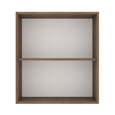 Armário Aéreo 60 Cm 1 Porta Rustic/Branco Veludo