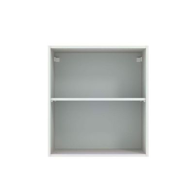 Armário Aéreo Madesa Lux 60cm 1 Porta Branco Cinza