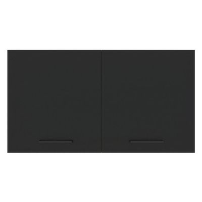 Armário Aéreo Madesa Agata 120cm 2 Portas Branco e Preto