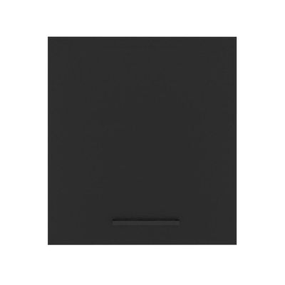 Armário Aéreo Madesa Agata 60cm 1 Porta Branco e Preto