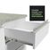 Torre Quente de Forno Glamy 1 Porta 3 Gavetas Branco Madesa