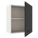 Armário Aéreo Madesa Agata 60cm 1 Porta Branco e Preto