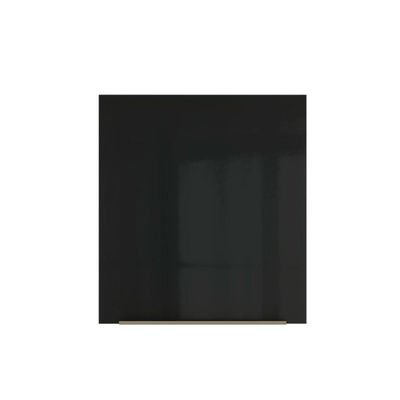 Armário Aéreo Madesa Lux 60cm 1 Porta Branco Preto