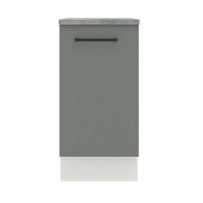 Balcão Madesa Agata 40 Cm 1 Porta Branco Cinza