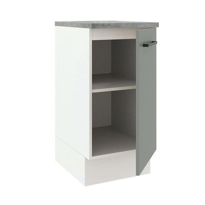 Balcão Madesa Agata 40 Cm 1 Porta Branco Cinza