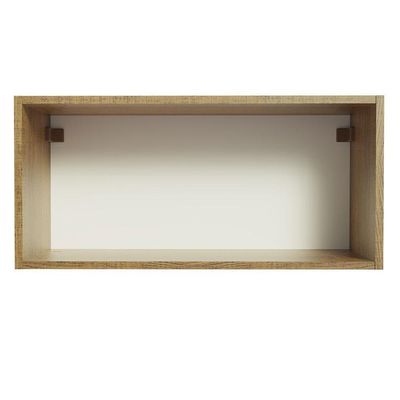 Armário Aéreo de Cozinha Agata 70cm 1 Porta Rustic Preto