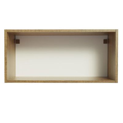 Armário Aéreo de Cozinha Agata 70cm 1 Porta Rustic Preto
