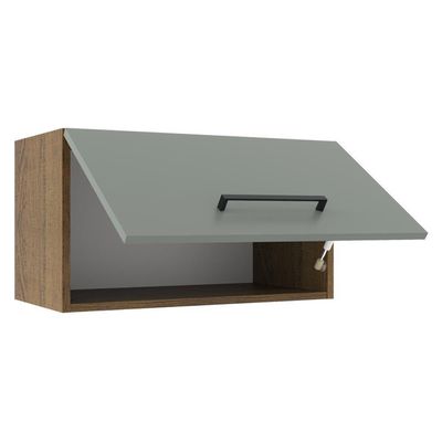Armário Aéreo Agata 60 Cm Rustic/Cinza Madesa