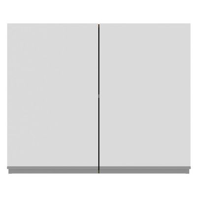 Armário Aéreo Glamy 80cm 2 Portas Rustic/Branco Madesa