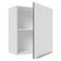 Armário Aéreo 60 Cm 1 Porta Branco/Branco Veludo