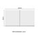 Armário Aéreo Glamy 120cm 2 Portas Branco/Rustic Madesa