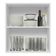 Armário Aéreo 60 Cm 1 Porta Branco/Branco Veludo
