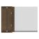 Armário Aéreo de Canto Glamy 1 Porta Rustic e Branco Madesa
