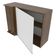 Armário Aéreo de Canto Glamy 1 Porta Rustic e Branco Madesa