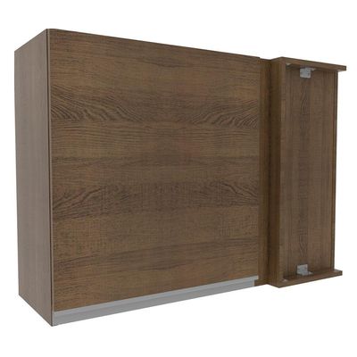 Armário Aéreo de Canto Glamy 1 Porta Rustic Madesa