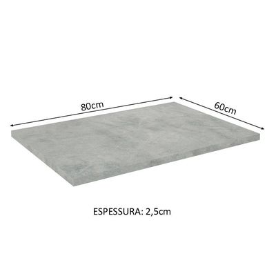 Tampo Para Balcão de 80 X 60cm Glamy, Lux e Stella Mood