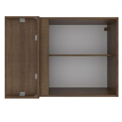 Armário Aéreo de Canto Stella 1 Porta Rustic Madesa