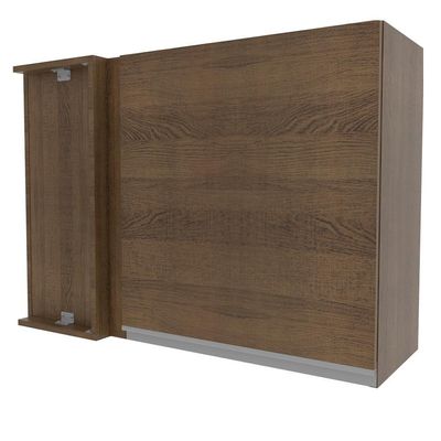 Armário Aéreo de Canto Glamy 1 Porta Rustic Madesa