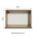Armário Aéreo Madesa 60 Cm com Nicho para Forno Rustic