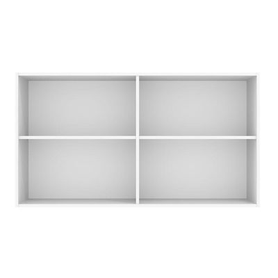 Armário Aéreo 120 Cm 2 Portas Branco/Branco Veludo