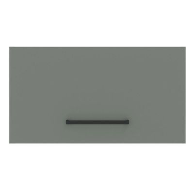 Armário Aéreo Madesa 60 cm 1 Porta Basculante Branco/Cinza