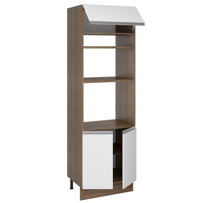 Torre Quente Glamy 70 cm 3 Portas Rustic/Branco Madesa
