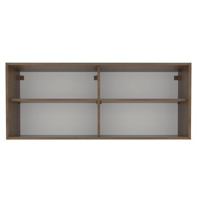 Armário Aéreo Glamy 2 Portas Vidro Quadrato Rustic Madesa