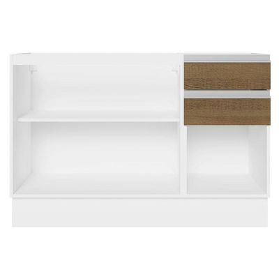 Balcão de Pia Acordes Glamy 120cm MDF 3 Portas Rustic Madesa