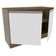 Balcão de Pia Madesa Glamy 120Cm 2 Porta Tampo Rustic Branco
