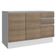 Balcão de Pia Glamy Branco/Rustic 2 Portas 3 Gavetas Madesa