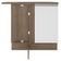 Balcão de Canto Glamy 1 Porta Rustic e Branco Madesa