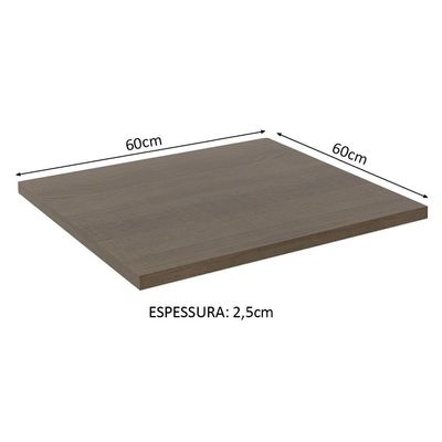 Tampo para Balcão Lux de 60 X 60 Cm Madesa Rustic
