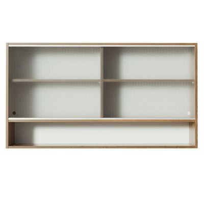 Armário Aéreo Glamy 2 Portas Quadrato 1 Nicho Rustic Madesa