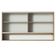 Armário Aéreo Glamy 2 Portas Quadrato 1 Nicho Rustic Madesa