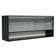 Armário Aéreo 120cm 2 Portas Correr Vidro Neutral 1 Nicho Preto Reims Madesa Preto