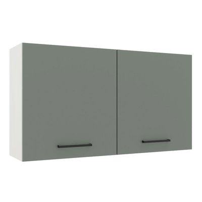 Armário Aéreo Madesa Agata 120 cm 2 Portas Branco