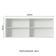 Armário Aéreo Glamy 2 Portas de Vidro Quadrato Branco Madesa