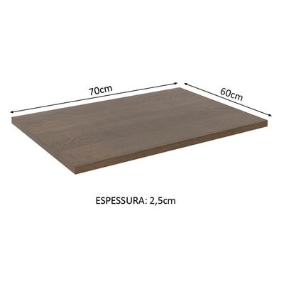 Tampo Para Balcão De 70 X 60 Cm Para Cozinhas Lux, Glamy E Stella Rustic Madesa Rustic