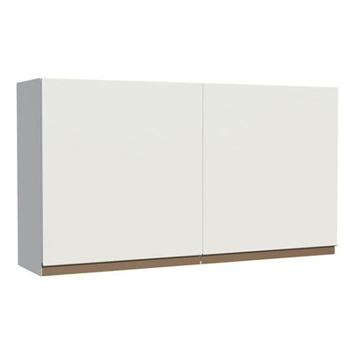 Armário Aéreo Reims 120cm 2 Portas Branco Madesa