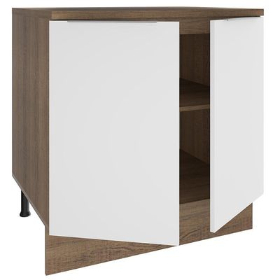 Balcão Stella 2 Portas Rustic/branco Madesa