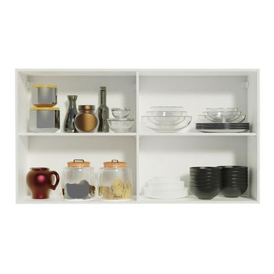 Armário Aéreo Reims 120cm 2 Portas Branco Madesa