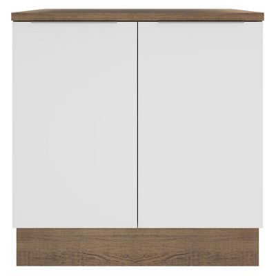 Balcão Stella 2 Portas Rustic/branco Madesa