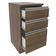Balcão Glamy 40cm 3 Gavetas Rustic Madesa