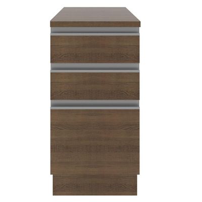 Balcão Glamy 40cm 3 Gavetas Rustic Madesa