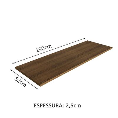 Tampo Para Balcão De Pia 150 Cm Madesa - Rustic Rustic