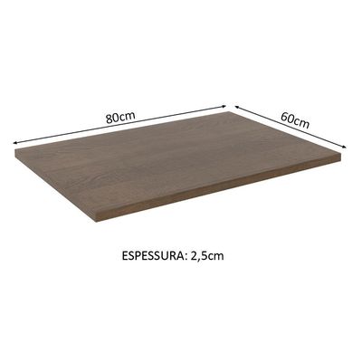 Tampo para Balcão Lux de 80 X 60 Cm Madesa Rustic